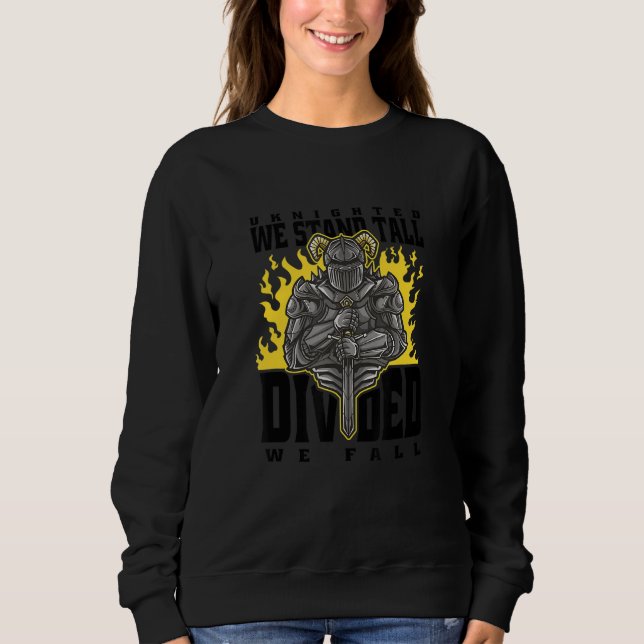 Knights Templar Medieval Crusader Renaissance Fair Sweatshirt (Front)
