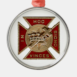 KNIGHTS TEMPLAR METAL TREE DECORATION