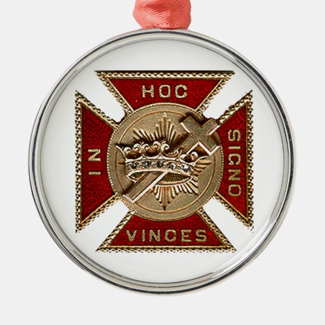 KNIGHTS TEMPLAR METAL TREE DECORATION (Front)