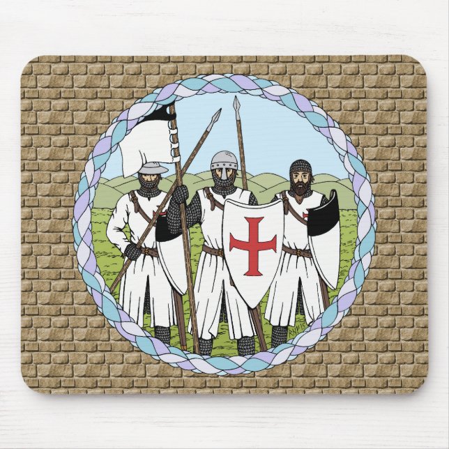 Knights Templar Mouse Mat (Front)