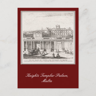 Knights Templar Palace, Malta Postcard