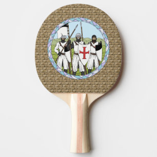 Knights Templar Ping Pong Paddle