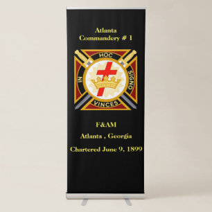 Knights Templar Retractable Banner