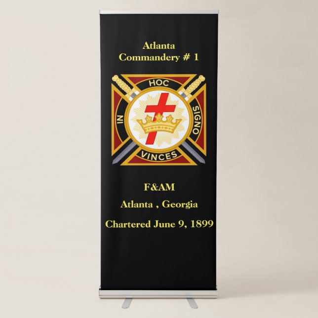Knights Templar Retractable Banner (Front)