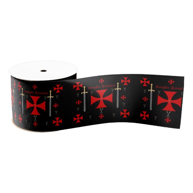 Knights Templar Ribbon Grosgrain Ribbon (Spool)