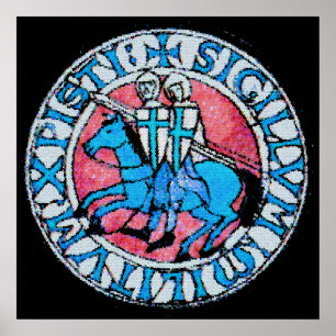 Knights Templar Seal Poster