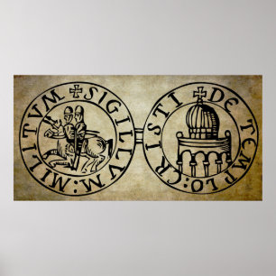 KNIGHTS TEMPLAR SEAL POSTER