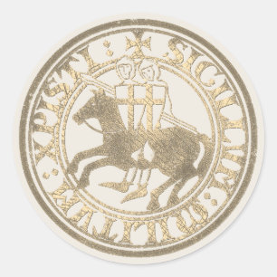 Knights Templar Seal Two Knights Horse Medallion