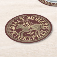 Knights Templar Seal Two Knights Horse Medallion