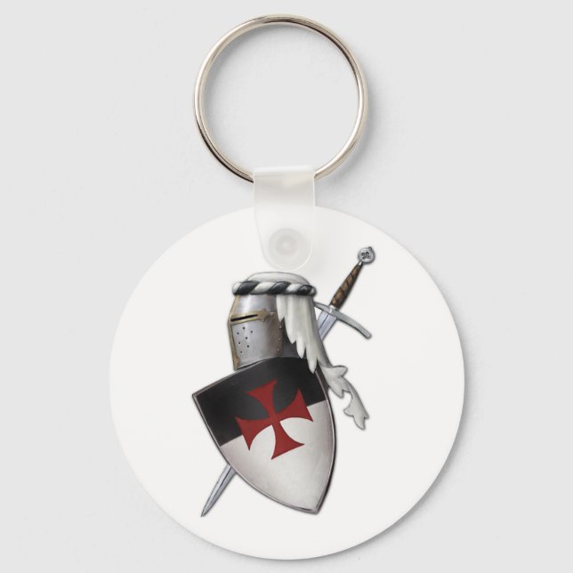 Knights Templar shield Key Ring (Front)