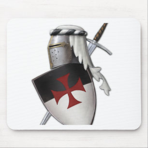 Knights Templar shield Mouse Mat