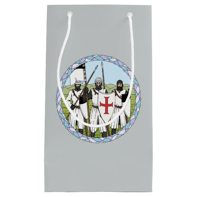 Knights Templar Small Gift Bag (Front)