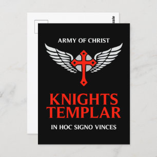 Knights Templar Unique Custom Designed Insignia Postcard
