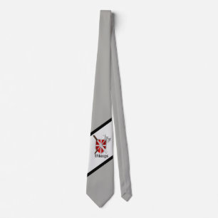 Knights Vikings Warriors Mascot Football Necktie