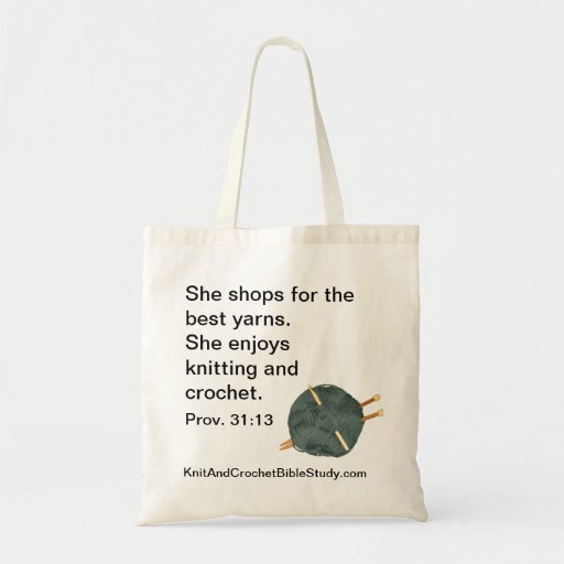 Image of Knit and Crochet Tote Bag