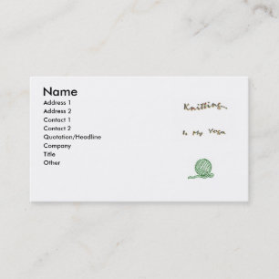 Knit as Yoga Cards