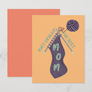 Knit-erally the Best Mum Card