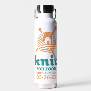 Knit for Food Water Bottle