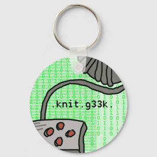 .knit.g33k. keychain