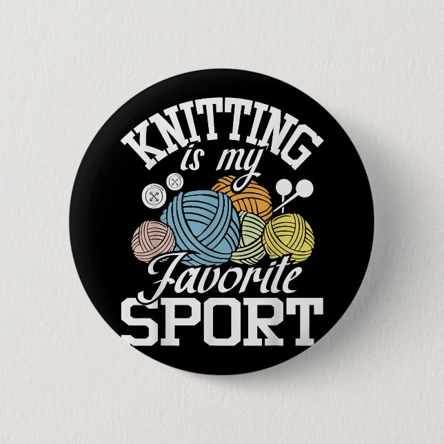 Knit Happens  Funny Knitting Shirt Knitters Pride  6 Cm Round Badge (Front)