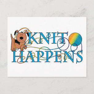 Knit Happens Postcard