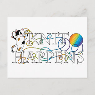 Knit Happens Postcard