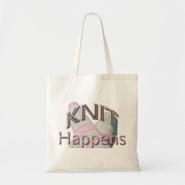 Knit Happens Tote Bag (Front)