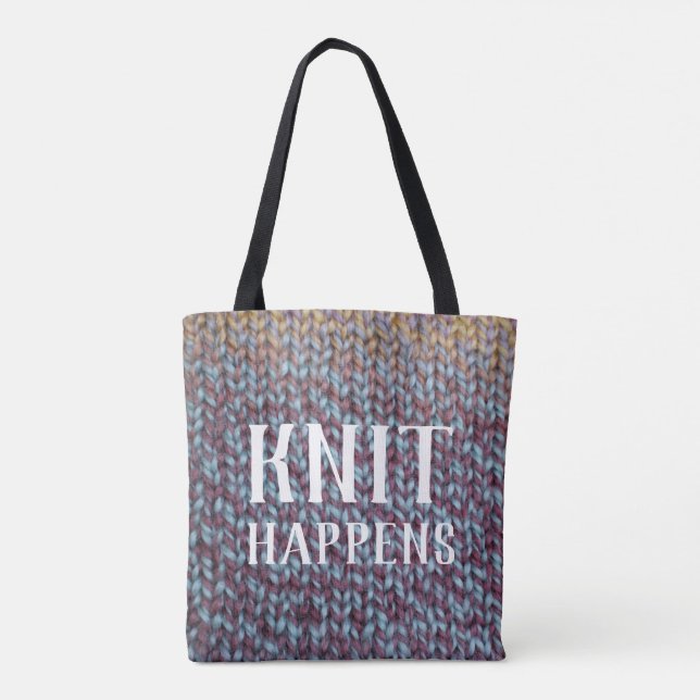 Knit Happens Tote Bag (Back)