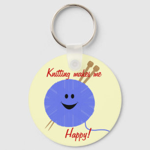 Knit Happy Keychain