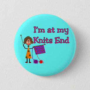Knit Lovers Gifts 6 Cm Round Badge