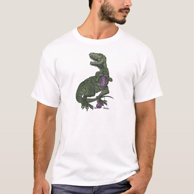 Knit-o-saurus T-Shirt (Front)