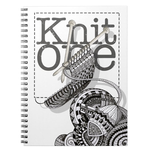 Knit One Doodle Art Notebook (Front)
