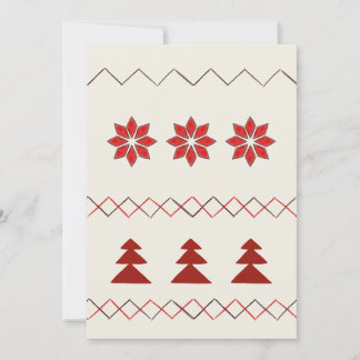 Knit pattern greeting card