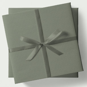 Knit pattern simple sage green Christmas holiday Wrapping Paper Sheet
