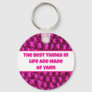 Knit Pink Crochet Pattern Crafty Love Yarn Key Ring