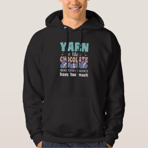 Knit Saying With Wool Cute Knitting Saying  2 Hoodie