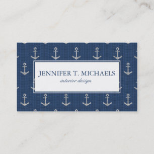 Knit Sea Anchor Business Card