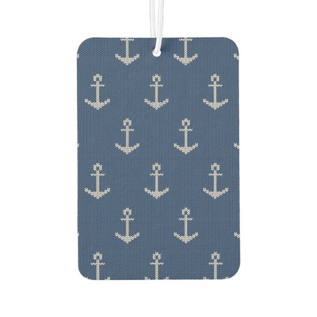 Knit Sea Anchor Car Air Freshener (Back)