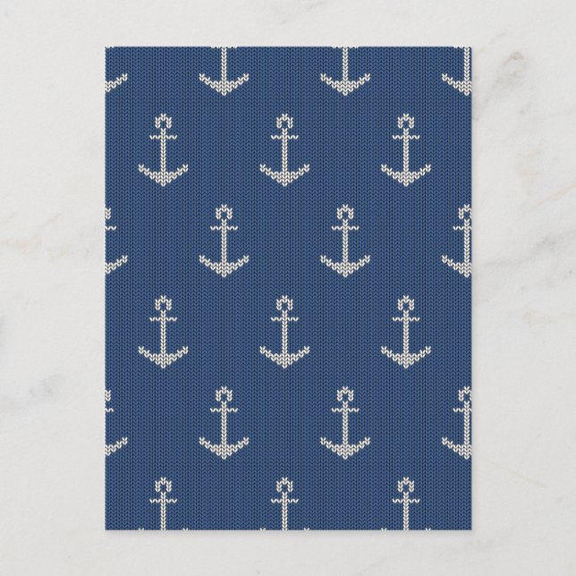 Knit Sea Anchor Postcard (Front)
