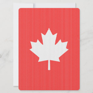 Knit Style Maple Leaf Knitting Motif