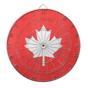 Knit Style Maple Leaf Knitting Motif Dartboard