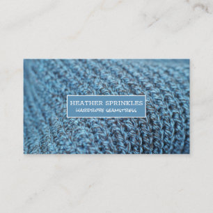 Knit Textile   Wardrobe Seamstress Business Card