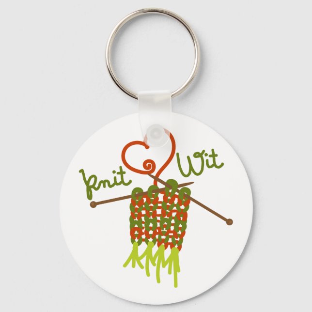 Knit Wit Key Ring (Front)