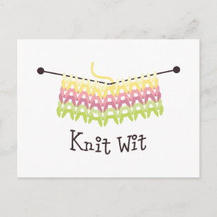 Knit Wit! Postcard