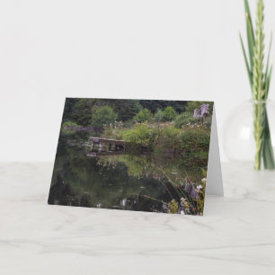 Knitsley,Consett Fishing Pond photograph Card