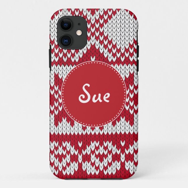 Knitted  Christmas Case-Mate iPhone Case (Back)