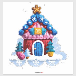 Knitted Christmas House Decor