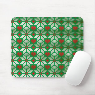 Knitted Christmas pattern Mouse Mat