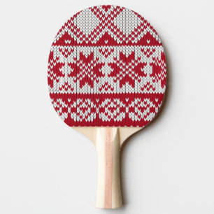 Knitted  Christmas Ping Pong Paddle