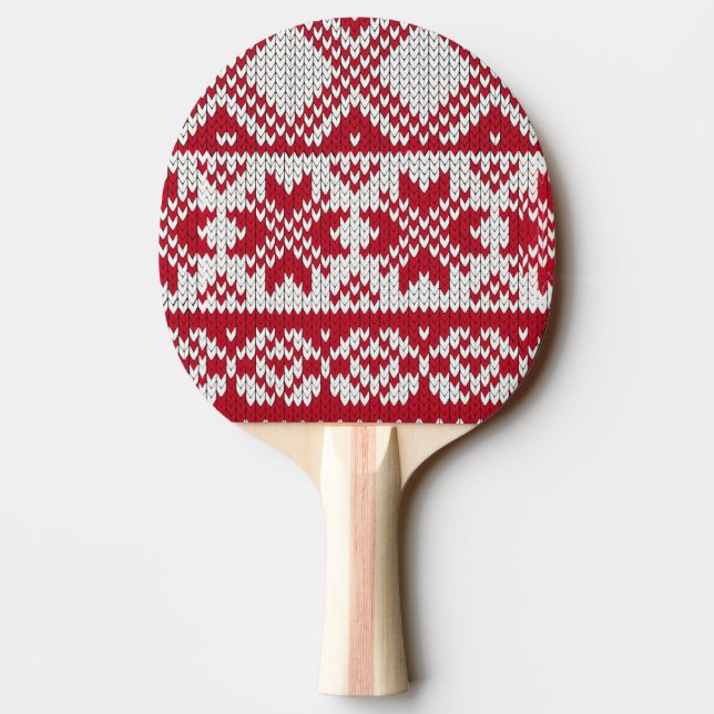 Knitted  Christmas Ping Pong Paddle (Back)
